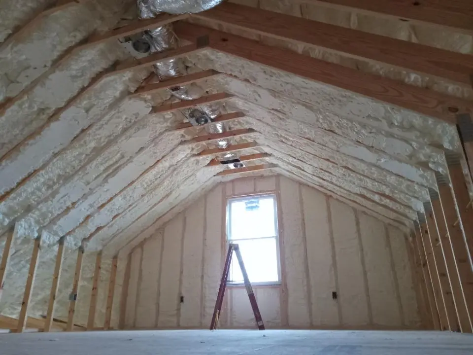 Spray foam roofing application for Crawl Space Insulation project in Brandon